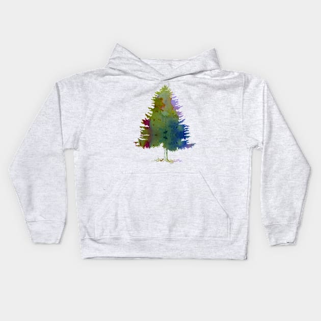 Fir Tree Kids Hoodie by BittenByErmines